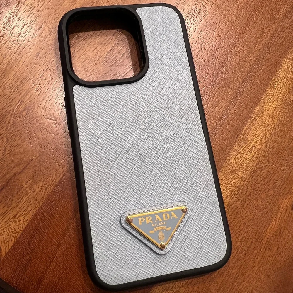 PRADA leather cover for iPhone 15 Pro